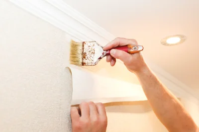 Pose de papier peint à Simorre — revêtements muraux et toiles de verre